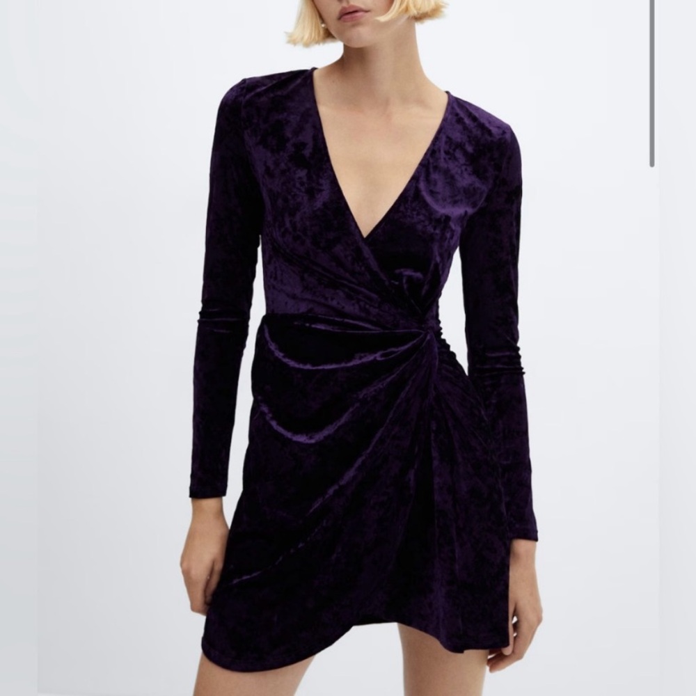 Mango velvet dress
